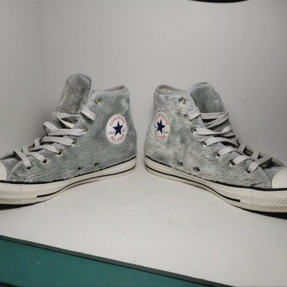Converse All Star Chuck Taylor Faux Fur High Tops - Picture 2 of 10